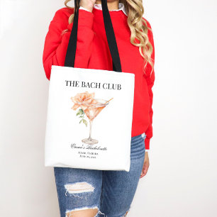 Anpassningsbar Social Klubb Cocktail Bachelorette Tygkasse