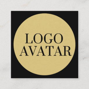 ANPASSNINGSBAR SOCIAL MEDIA ICONS AVATAR LOGOTYP A FYRKANTIGT VISITKORT