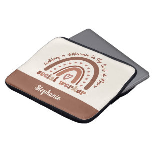 Anpassningsbar Social Worker-uppskattningar, Stude Laptop Fodral