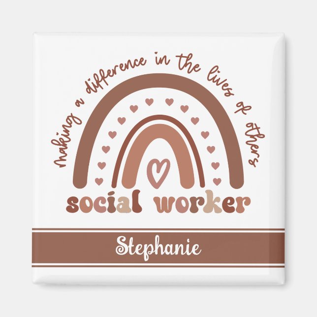 Anpassningsbar Social Worker-uppskattningar, Stude Magnet (Framsidan)