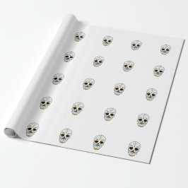 Anpassningsbar sockerskalle presentpapper