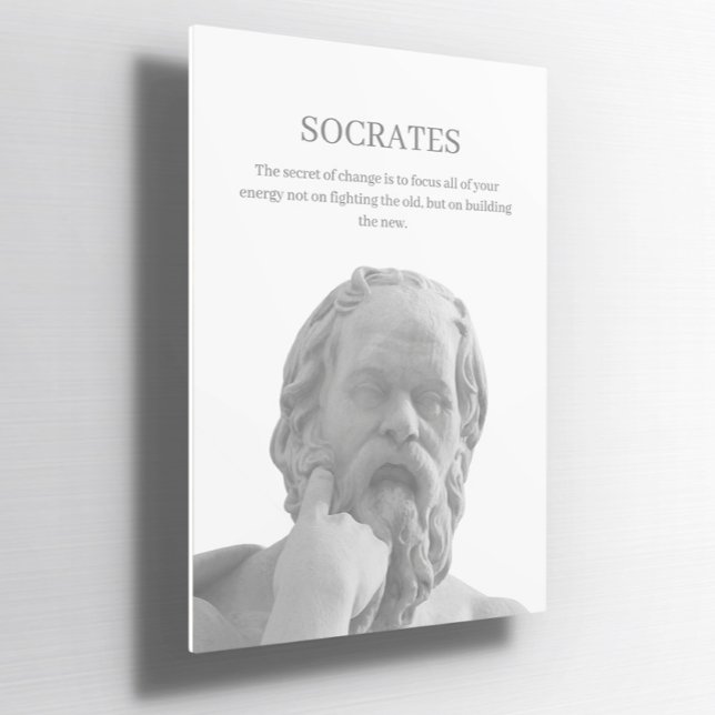 Anpassningsbar Socrates inspirerande citattecken P Poster (Skapare uppladdad)