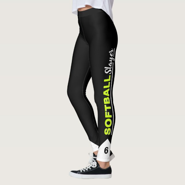 Anpassningsbar Softball Sayer Leggings (Vänster)