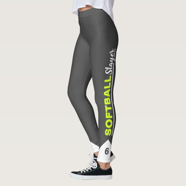 Anpassningsbar Softball Sayer Leggings (Vänster)