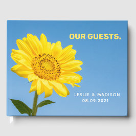 Anpassningsbar Solros Gästböcker