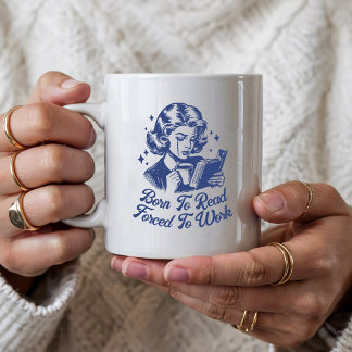 Anpassningsbar som är född att läsa tvångsmässigt kaffemugg