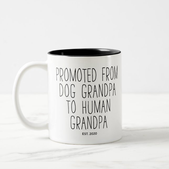 Anpassningsbar som befordras till Human Grandpa Fu Två-Tonad Mugg (Vänster)