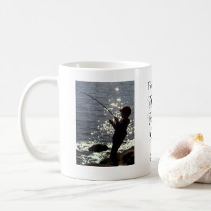 Anpassningsbar som fiskar fotot fars dag kaffemugg