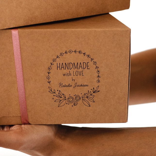 Anpassningsbar som hanteras med kärlek, Blommigt Stämpel (Skapare uppladdad)