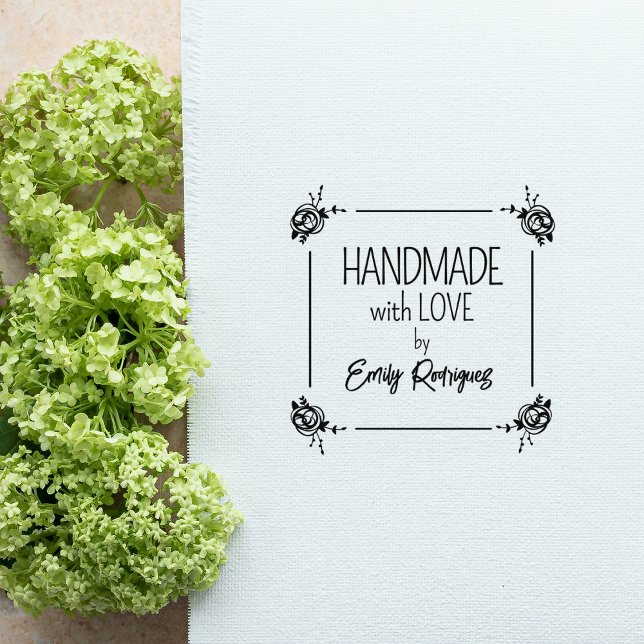Anpassningsbar som hanteras med kärlek, Blommigt Stämpel (Skapare uppladdad)