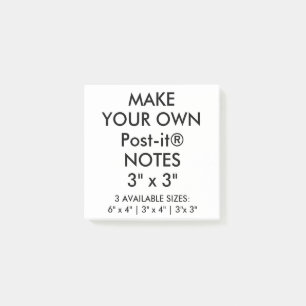 Anpassningsbar som personifieras stor 3", post-it block