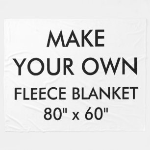 Anpassningsbar som personifieras stor 80" x 60" fleecefilt