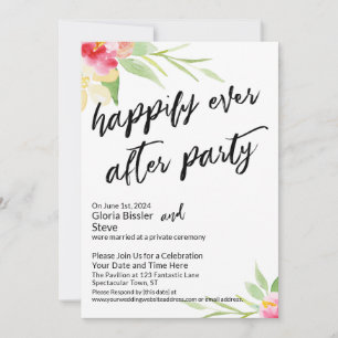 Anpassningsbar som tur är efter Party Blommigt Han Inbjudningar