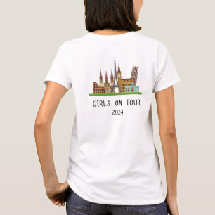 ANPASSNINGSBAR SOMMAR EUROPA SEMESTER FLIKOR PÅ TU T SHIRT