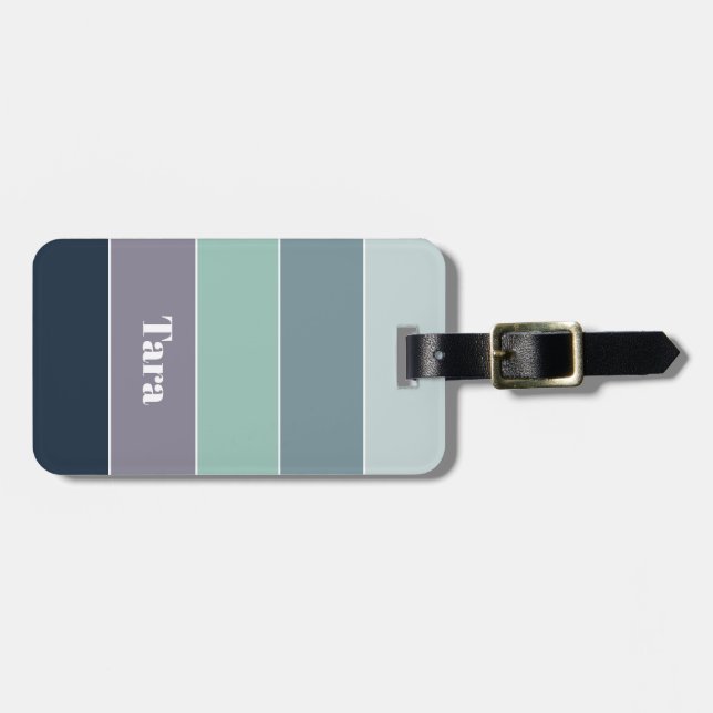 Anpassningsbar Sommar Färger Färg Block Rand Bagagebricka (Horisontell Framsida)