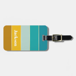 Anpassningsbar Sommar Färger Färg Block Rand Bagagebricka