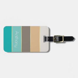 Anpassningsbar Sommar Färger Färg Block Rand Bagagebricka