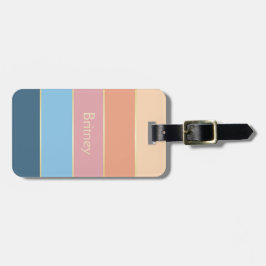 Anpassningsbar Sommar Färger Färg Block Rand Bagagebricka