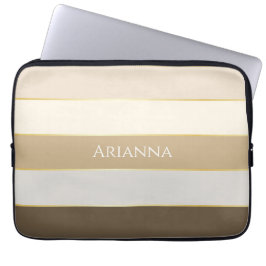 Anpassningsbar Sommar Färger Färg Block Rand Laptop Fodral