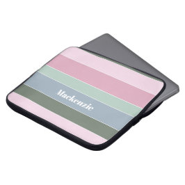 Anpassningsbar Sommar Färger Färg Block Rand Laptop Fodral
