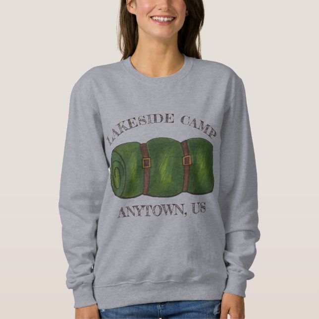 Anpassningsbar Sommarlägrets tvättpåse Roll Campin Tee Shirt (Framsida)