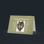 Anpassningsbar Son Birthday Varg Pack Family Quote Kort<br><div class="desc">För Vargens styrka är förpackningen och styrkan i förpackningen är Vargens Varg och paketcitat - Underbart kort för djursamlingar för de familjemedlemmar som kärlek utomhus,  vildmark,  vilda djur och särskilt Vargar.</div>