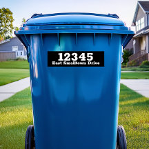 Anpassningsbar Sopor kan märka däcket Decal Sopor 