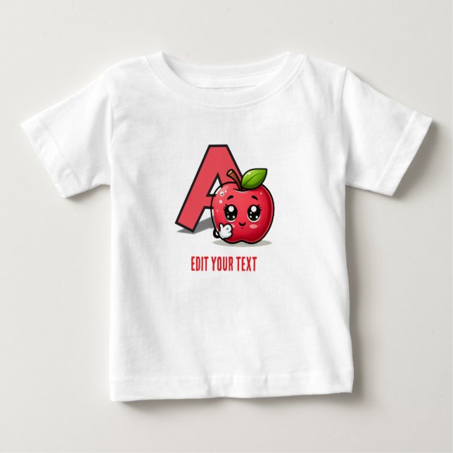 Anpassningsbar söt baby t-shirt (Framsida)