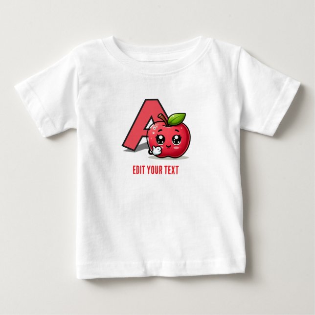 Anpassningsbar söt bebis t-shirt (Framsida)