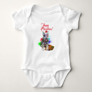 Anpassningsbar Söt Blue Heeler Hund Yappy Jul T Shirt