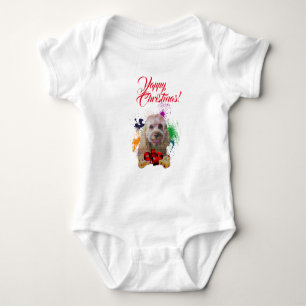 Anpassningsbar söt Cavapoo-hund Yappy jul T Shirt