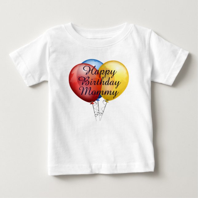 Anpassningsbar söt Grattis på födelsedagen Mamma b Tee Shirt (Framsida)