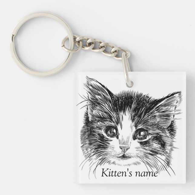 Anpassningsbar Söt liten kattunge (Framsidan)