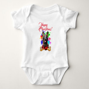 Anpassningsbar Söt Malinois Hund Yappy Jul T Shirt