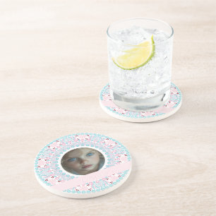 Anpassningsbar Söt Pastel Rosa och Blue Mandala Ra Underlägg