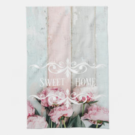 Anpassningsbar söt Rosa  av rostfritt trä Blommigt Kökshandduk