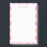 Anpassningsbar Söt Rosa Brown Dot Grid Nyfödd bebi Post-it Block<br><div class="desc">Rosa för Söt av anpassningsbar och planritning för ritningsplaner för prickrutnät för brunt Nyfödd bebis. Ett söt- och färgfyllt meddelande som ska fästas på en anslagstavla. En söt organisatör i pastellform och ljusa färger om rosa och höstbrunn. Använda knappen Anpassa om du vill redigera namn och temat högst upp. Det...</div>