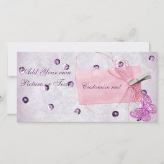 Anpassningsbar söt rosa fjärilsdesign
