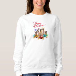 Anpassningsbar Söt Tysk Shepherd Yappy Jul T Shirt
