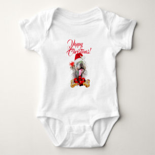 Anpassningsbar söt Weimaraner hund Yappy jul T Shirt