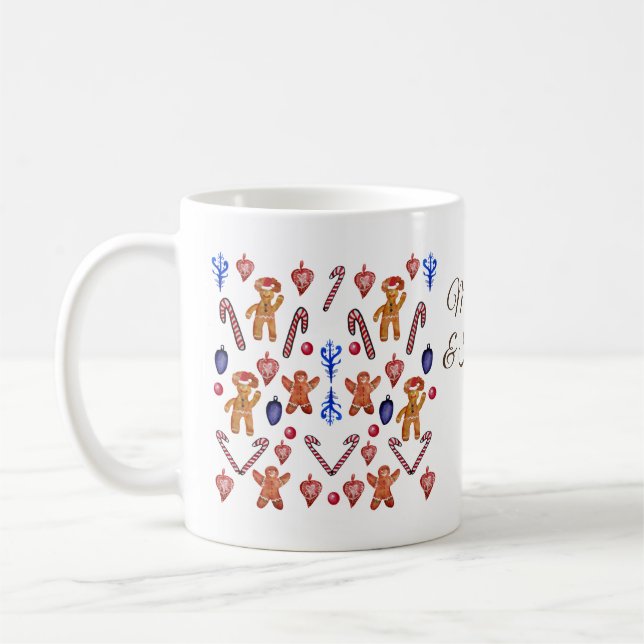 Anpassningsbar Söta Helgdagar Kaffemugg (Vänster)