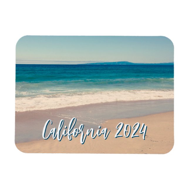 Anpassningsbar Souvenir Photo Ocean Blue Scenia Be Magnet (Horisontell)