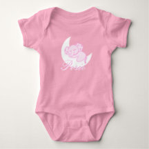 Anpassningsbar sovande elefant baby bodysuit