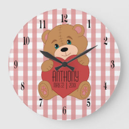 Anpassningsbar spädbarn rum stor klocka