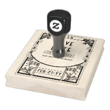 Anpassningsbar Spara datum ART DECO Ornamental Vin