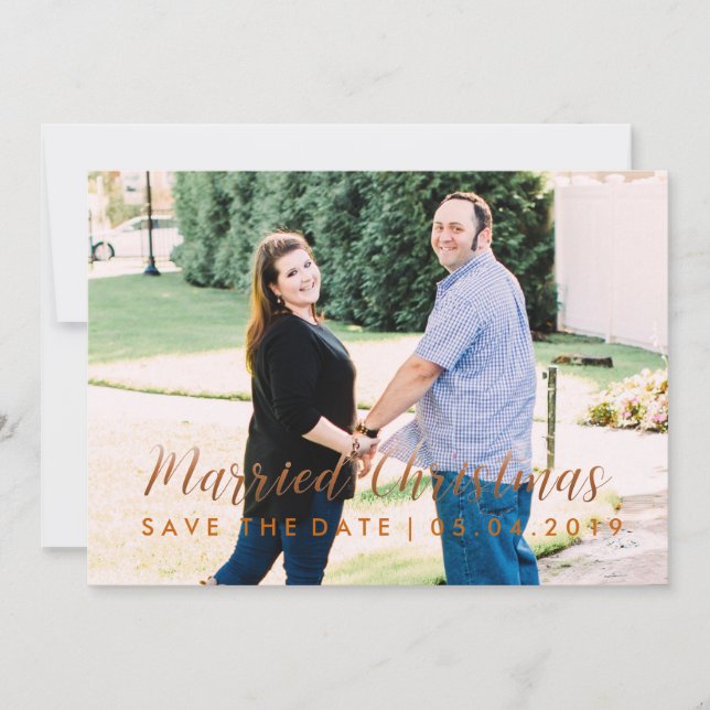 Anpassningsbar Spara datum Julkort Inbjudningar (Framsida)