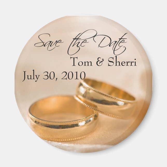 Anpassningsbar Spara datum magneter (Framsidan)