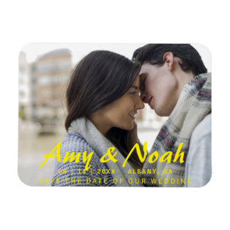 Anpassningsbar Spara datum magneter - Foto och tex