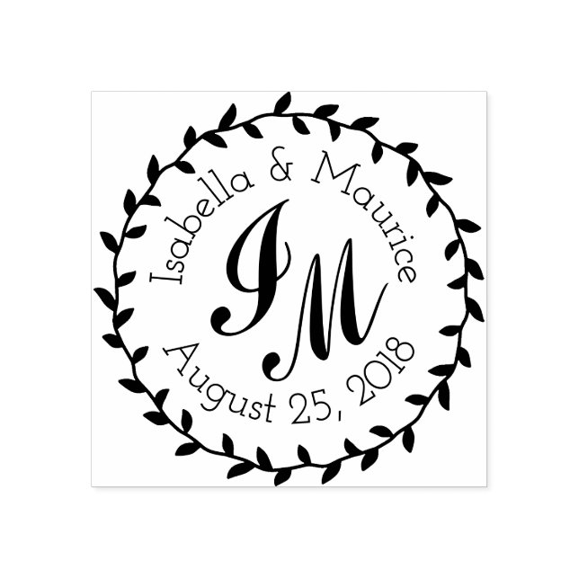 Anpassningsbar Spara datumet Bröllop Rubber Frimär Stämpel (Tryck)