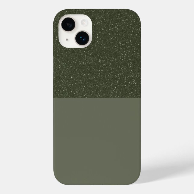 Anpassningsbar Specklad Top Moss Grönt iPhone 14 P (Baksida)